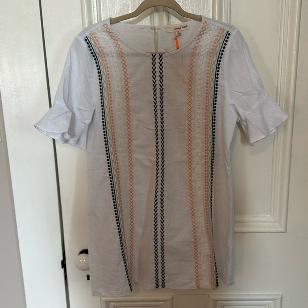 Embroidered tunic by orange creek